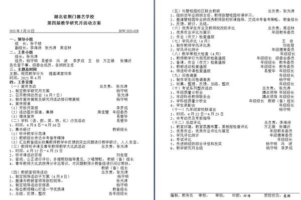 初中部召开第四届“教学研究月”动员暨“文明习惯养成月”总结会